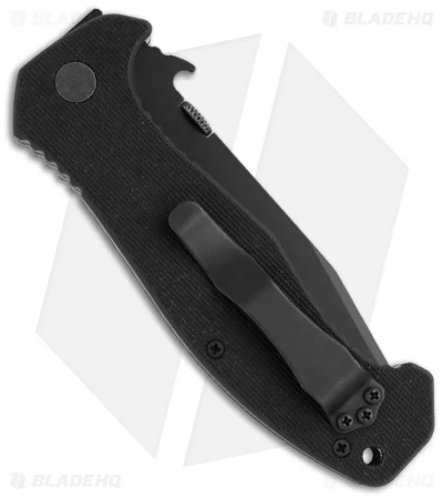 Emerson CQC-15 BTS Knife Tanto W/ Wave (3.9" Black Serr) 4 Emerson CQC-15 BTS Knife Tanto W/ Wave (3.9" Black Serr) - Image 2