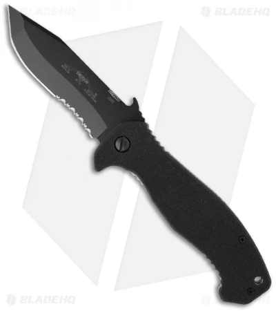 Emerson CQC-15 BTS Knife Tanto W/ Wave (3.9" Black Serr) 3 Emerson CQC-15 BTS Knife Tanto W/ Wave (3.9" Black Serr)