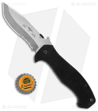 Emerson CQC-15 Liner Lock Knife Tanto Black G-10 (3.9" Satin/SW Serr) 6 Emerson CQC-15 Liner Lock Knife Tanto Black G-10 (3.9" Satin/SW Serr) - Image 4