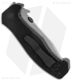 Emerson CQC-15 Liner Lock Knife Tanto Black G-10 (3.9" Satin/SW Serr) 8 Emerson CQC-15 Liner Lock Knife Tanto Black G-10 (3.9" Satin/SW Serr) -Blade HQ Emerson CQC 15 SFS Knife Tanto with Wave Satin Serr BHQ 8292 jr side