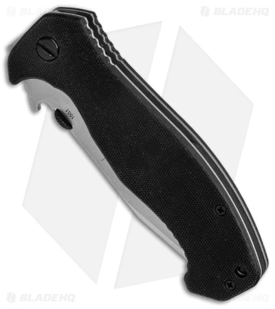 Emerson CQC-15 Liner Lock Knife Tanto Black G-10 (3.9" Satin/SW Serr) 4 Emerson CQC-15 Liner Lock Knife Tanto Black G-10 (3.9" Satin/SW Serr) - Image 2