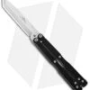 Emerson CQC-7 Flipper Balisong Butterfly Knife Black G-10 (3.8" Stonewash) -Blade HQ Emerson CQC 7 Balisong Butterfly Black G 10 SW BHQ 80615 jr