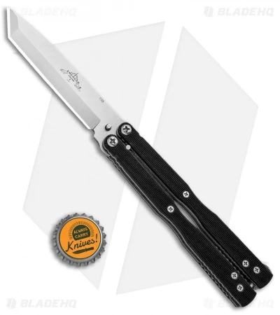 Emerson CQC-7 Flipper Balisong Butterfly Knife Black G-10 (3.8" Stonewash) 6 Emerson CQC-7 Flipper Balisong Butterfly Knife Black G-10 (3.8" Stonewash) - Image 4