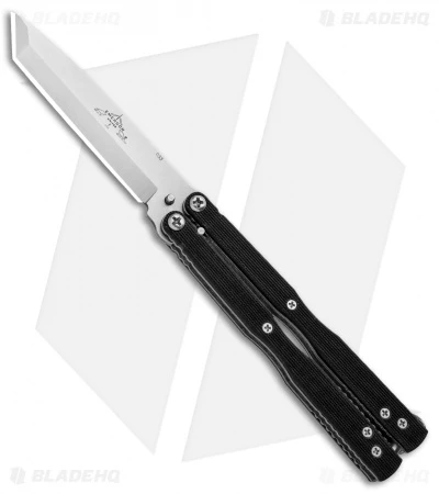 Emerson CQC-7 Flipper Balisong Butterfly Knife Black G-10 (3.8" Stonewash) 3 Emerson CQC-7 Flipper Balisong Butterfly Knife Black G-10 (3.8" Stonewash)
