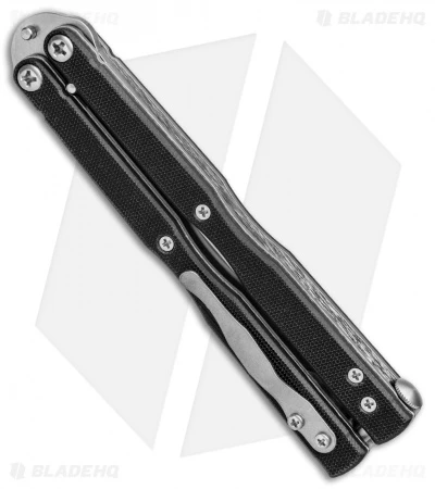 Emerson CQC-7 Tactical Balisong Butterfly Knife Black G-10 (3.8" Stonewash) 5 Emerson CQC-7 Tactical Balisong Butterfly Knife Black G-10 (3.8" Stonewash) - Image 3