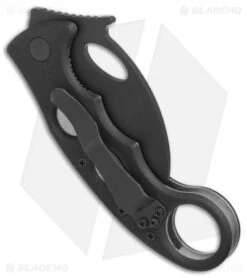 Emerson Combat Karambit BT Liner Lock Folder Knife (2.6" Black) 2003 -Blade HQ Emerson Combat Karambit BT black 2003 BHQ 71894 er side