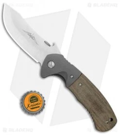 Emerson Custom Rendevous Liner Lock Knife OD Green Micarta (3.625" Satin) 9 Emerson Custom Rendevous Liner Lock Knife OD Green Micarta (3.625" Satin) -Blade HQ Emerson Custom Rendevous LL OD Green Micarta Satin BHQ 100853 jr bottlecap