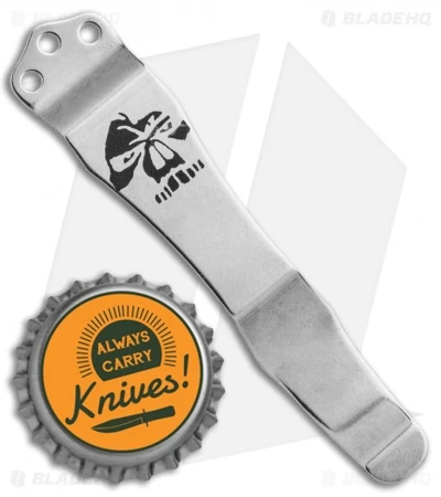 Emerson "Emerson Skull" Replacement Pocket Clip (Satin) 4 Emerson "Emerson Skull" Replacement Pocket Clip (Satin) - Image 2