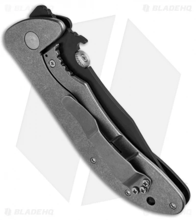 Emerson Iron Dragon Frame Lock Knife Black G-10 (3.75" Black Serr) BTS 4 Emerson Iron Dragon Frame Lock Knife Black G-10 (3.75" Black Serr) BTS - Image 3