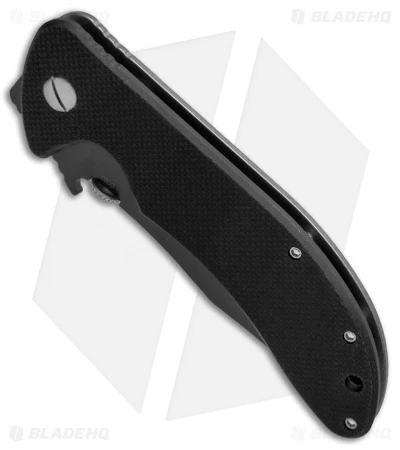 Emerson Iron Dragon Frame Lock Knife Black G-10 (3.75" Black Serr) BTS 3 Emerson Iron Dragon Frame Lock Knife Black G-10 (3.75" Black Serr) BTS - Image 2