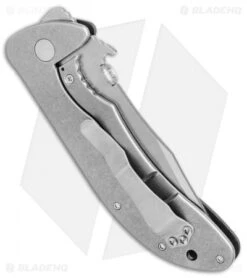 Emerson Iron Dragon Frame Lock Knife Black G-10 (3.75" Stonewash Serr) SFS -Blade HQ Emerson Iron Dragon black G10 sw serr SFS BHQ 67702 er side