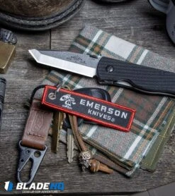 Emerson CQC-7BW SF Tanto Knife W/ Wave (3.3" Stonewash) 7 Emerson CQC-7BW SF Tanto Knife W/ Wave (3.3" Stonewash) -Blade HQ Emerson Knives Flight Tag Keychain FREE BHQ 86627 kp table top with stuff web