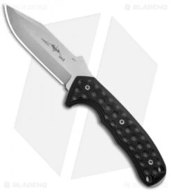 Emerson Police Utility SF Fixed Blade Knife Black G-10 (3.625" Stonewash)