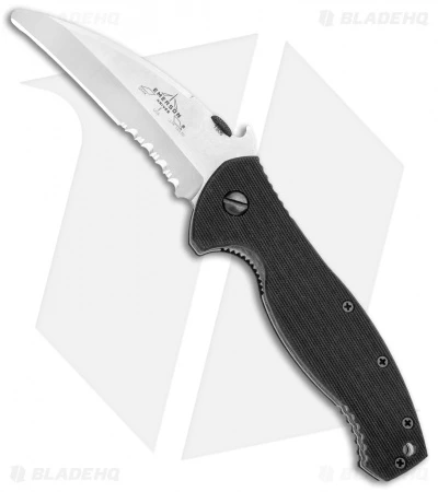 Emerson SARK-SFS Liner Lock Knife Black G-10 (3.5" Stonewash Serr) 3 Emerson SARK-SFS Liner Lock Knife Black G-10 (3.5" Stonewash Serr)