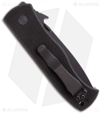 Emerson CQC-7BW BTS Tanto Knife W/ Wave (3.3" Black Serr) 4 Emerson CQC-7BW BTS Tanto Knife W/ Wave (3.3" Black Serr) - Image 2