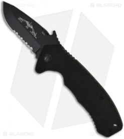 Emerson CQC-14 BTS Snubby Knife (2.7" Black Serr)