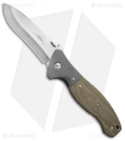Emerson Custom CQC-11 Liner Lock Knife Micarta/Ti (4" Satin) 3 Emerson Custom CQC-11 Liner Lock Knife Micarta/Ti (4" Satin)