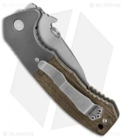 Emerson Custom Prototype CQC-14 Tanto Knife Micarta/Ti (2.75" Satin) 7 Emerson Custom Prototype CQC-14 Tanto Knife Micarta/Ti (2.75" Satin) -Blade HQ emerson custom proto CQC 14 tanto micarta Steven Gilick BHQ 38056 er side