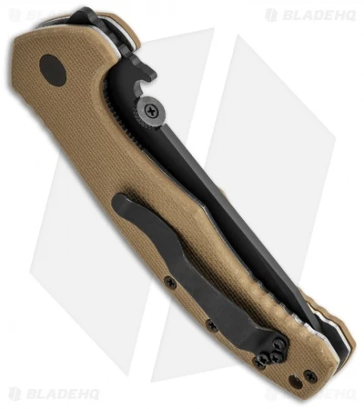 Emerson Roadhouse BT Desert Tan G-10 Folding Knife (3.8" Black Plain) 4 Emerson Roadhouse BT Desert Tan G-10 Folding Knife (3.8" Black Plain) - Image 2