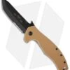Emerson Roadhouse BTS Desert Tan G-10 Folding Knife (3.8" Black Serr) 2 Emerson Roadhouse BTS Desert Tan G-10 Folding Knife (3.8" Black Serr) -Blade HQ emerson desert roadhouse bts