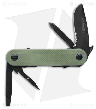 Emerson Multitasker EDC-2 Multi-Tool Liner Lock Knife OD Green (2.625" Serr) 3 Emerson Multitasker EDC-2 Multi-Tool Liner Lock Knife OD Green (2.625" Serr)
