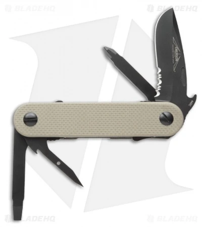 Emerson Multitasker EDC-2 Multi-Tool Liner Lock Knife Tan (2.625" Black Serr) 3 Emerson Multitasker EDC-2 Multi-Tool Liner Lock Knife Tan (2.625" Black Serr)