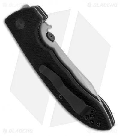 Emerson CQC-8 SF Bowie Folding Knife (3.9" Stonewash Plain) 4 Emerson CQC-8 SF Bowie Folding Knife (3.9" Stonewash Plain) - Image 2