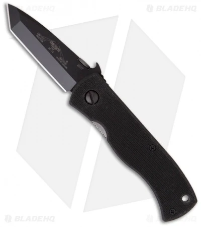 Emerson Mini CQC-7 Knife W/ Wave (2.9" Black Plain) CQC7BW BT 3 Emerson Mini CQC-7 Knife W/ Wave (2.9" Black Plain) CQC7BW BT