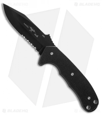 Emerson Police Utility BTS Fixed Blade Knife (3.625" Black Serr) 3 Emerson Police Utility BTS Fixed Blade Knife (3.625" Black Serr)
