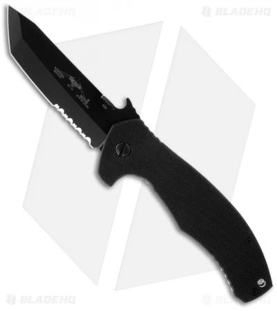 Emerson Roadhouse BTS Black G-10 Folding Knife (3.8" Black Serr) 3 Emerson Roadhouse BTS Black G-10 Folding Knife (3.8" Black Serr)