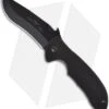 Emerson Super Commander BT Knife W/ Wave (4" Black Plain) -Blade HQ emerson s commanderbt
