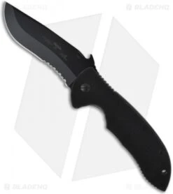 Emerson Super Commander BTS Knife W/ Wave (4" Black Serr)