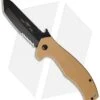 Emerson Super Roadhouse BTS Knife Desert Tan G-10 (4.2" Black Serr) 2 Emerson Super Roadhouse BTS Knife Desert Tan G-10 (4.2" Black Serr) -Blade HQ emerson s ded roadhouse bts front