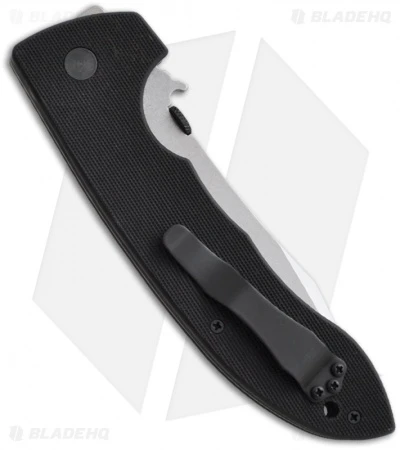 Emerson Super CQC-8 SFS Bowie Folding Knife W/ Wave (4.3" Stonewash Serr) 4 Emerson Super CQC-8 SFS Bowie Folding Knife W/ Wave (4.3" Stonewash Serr) - Image 2