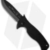 Emerson Rangemaster Sheepdog Spear Point Flipper Knife (3.5" Black) -Blade HQ emerson sheepdog spearpoint bt cm