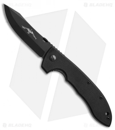 Vintage Emerson CQC-8 Bowie Liner Lock Knife G-10 (3.9" Black) 2004 *Collection* 3 Vintage Emerson CQC-8 Bowie Liner Lock Knife G-10 (3.9" Black) 2004 *Collection*